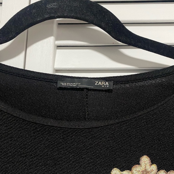 Zara Black A Line Japanese Inspired Dress Size XL - Picture 5 of 11